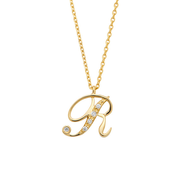 【オーダー品】イニシャルネックレス  R