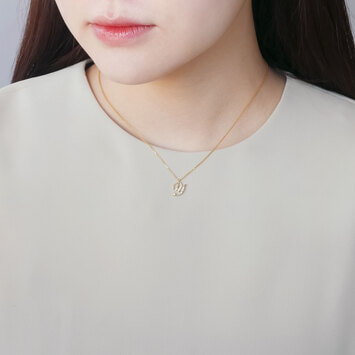 AGVN001740_Y 【オーダー品】イニシャルネックレス Y