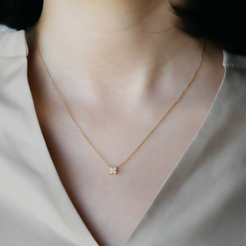 ヴァンドーム青山　香里奈コラボネックレス　ダイヤモンド ダイヤモンド カローラ ネックレス 0.10ct（AGVN594440DI