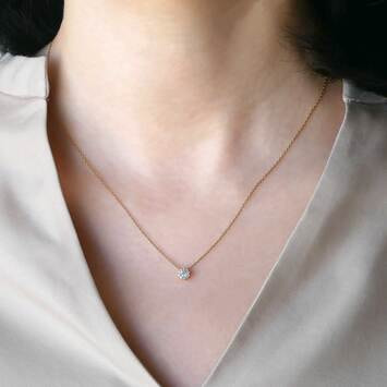 ヴァンドーム青山　18金ダイヤモンドネックレス　ガーランド　プレゼント付き⭐︎ ダイヤモンド ガーランド ネックレス 0.12ct（AGVN620540DI