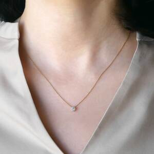 ダイヤモンド ガーランド ネックレス 0.12ct（AGVN620540DI