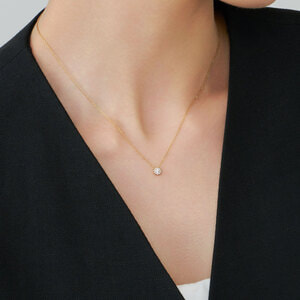 AGVN620540DI ダイヤモンド ガーランド ネックレス 0.12ct｜ネックレス