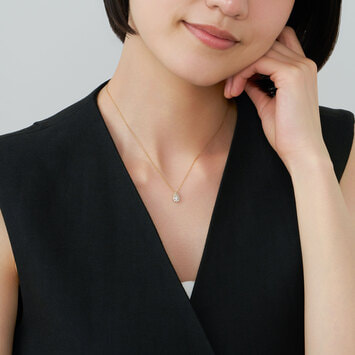 AGVN625343DI ドロップ オブ ガーランド ネックレス 0.31ct