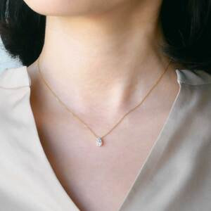 ドロップ オブ ガーランド ネックレス 0.10ct（AGVN625540DI