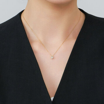 AGVN625540DI ドロップ オブ ガーランド ネックレス 0.10ct