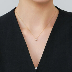 AGVN625540DI ドロップ オブ ガーランド ネックレス 0.10ct