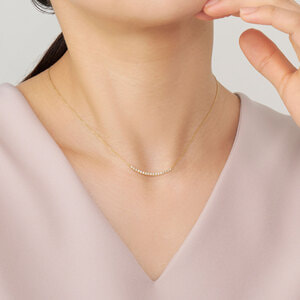プラチナ製 ダイヤ 0,30ct リュールネックレス APVN156643DI ダイヤモンド リュール ネックレス｜ネックレス