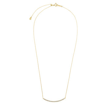 ヴァンドーム青山 k10WG ダイヤモンドリュールネックレス 極美品 APVN156643DI ダイヤモンド リュール ネックレス｜ネックレス