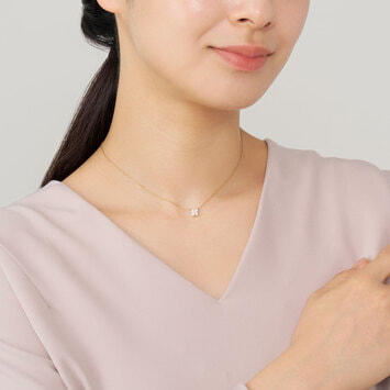 AGVN629945DI ダイヤモンド カローラ ネックレス 0.28ct