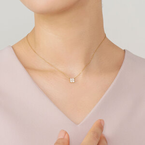 AGVN634545DI ダイヤモンド カローラ ネックレス 0.50ct
