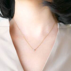 【最終値下げ】ヴァンドーム青山 一粒ダイヤ ネックレス キャトル ダイヤモンド キャトル ネックレス（AGVN637643DI）｜ネックレス