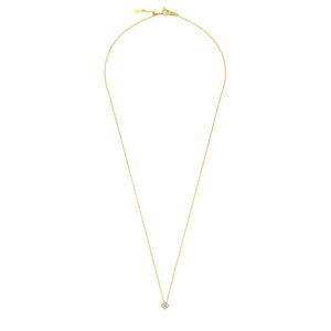 Pt900 ダイヤモンド プリンセスカット ネックレス D 1.001ct