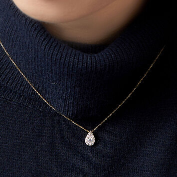 ドロップ オブ ガーランド ネックレス 0.24ct（APVN180543DI