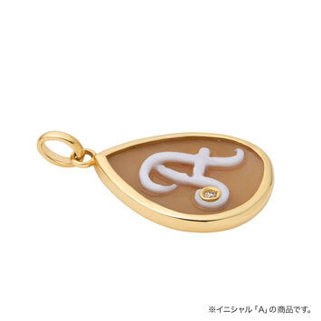 オーダー品】イニシャル カメオ チャーム S(AGVP5432_SYG オーダー品】イニシャル カメオ チャーム S(AGVP5432_SYG