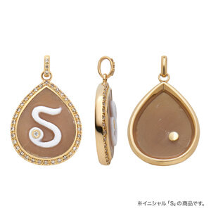 オーダー品】イニシャル カメオ チャーム Y(AGVP5433_YBB オーダー品】イニシャル カメオ チャーム Y(AGVP5433_YBB