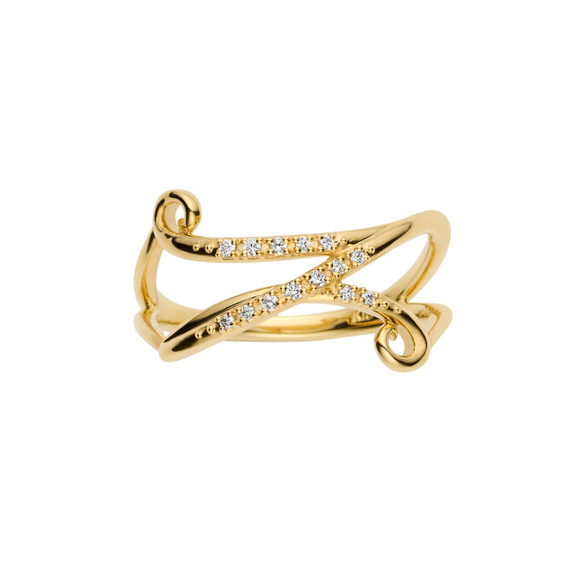 【オーダー品】ストリングス イニシャルリング N