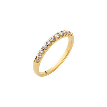 ハーフエタニティ ピンキーリング 0.18ct