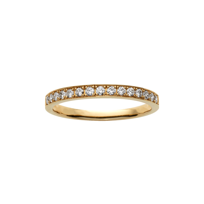 ダイヤモンド ハーフエタニティ ホワイトゴールド リング 指輪 N00565