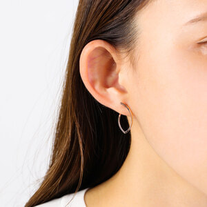 ヴァンドーム青山のピアスピンクゴールド片耳ピアス両耳のお値段です