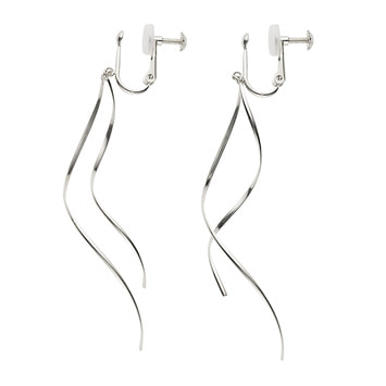 ホワイトゴールド イヤリング