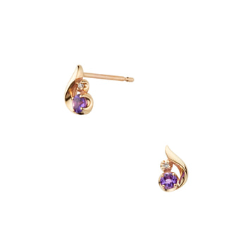 アメシスト ピアス