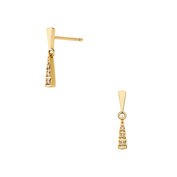 ブラウンダイヤモンド ピアス