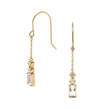 ホワイトトパーズ ピアス