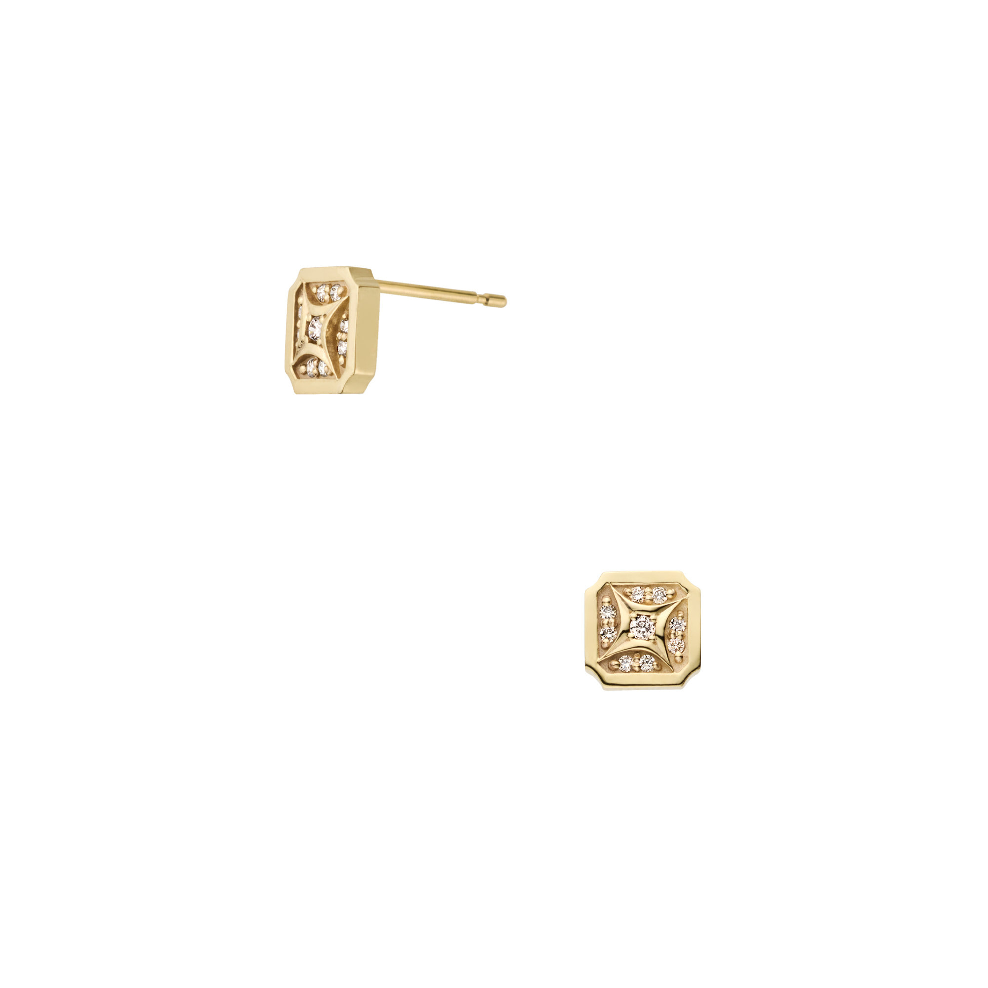 ブラウンダイヤモンド ピアス