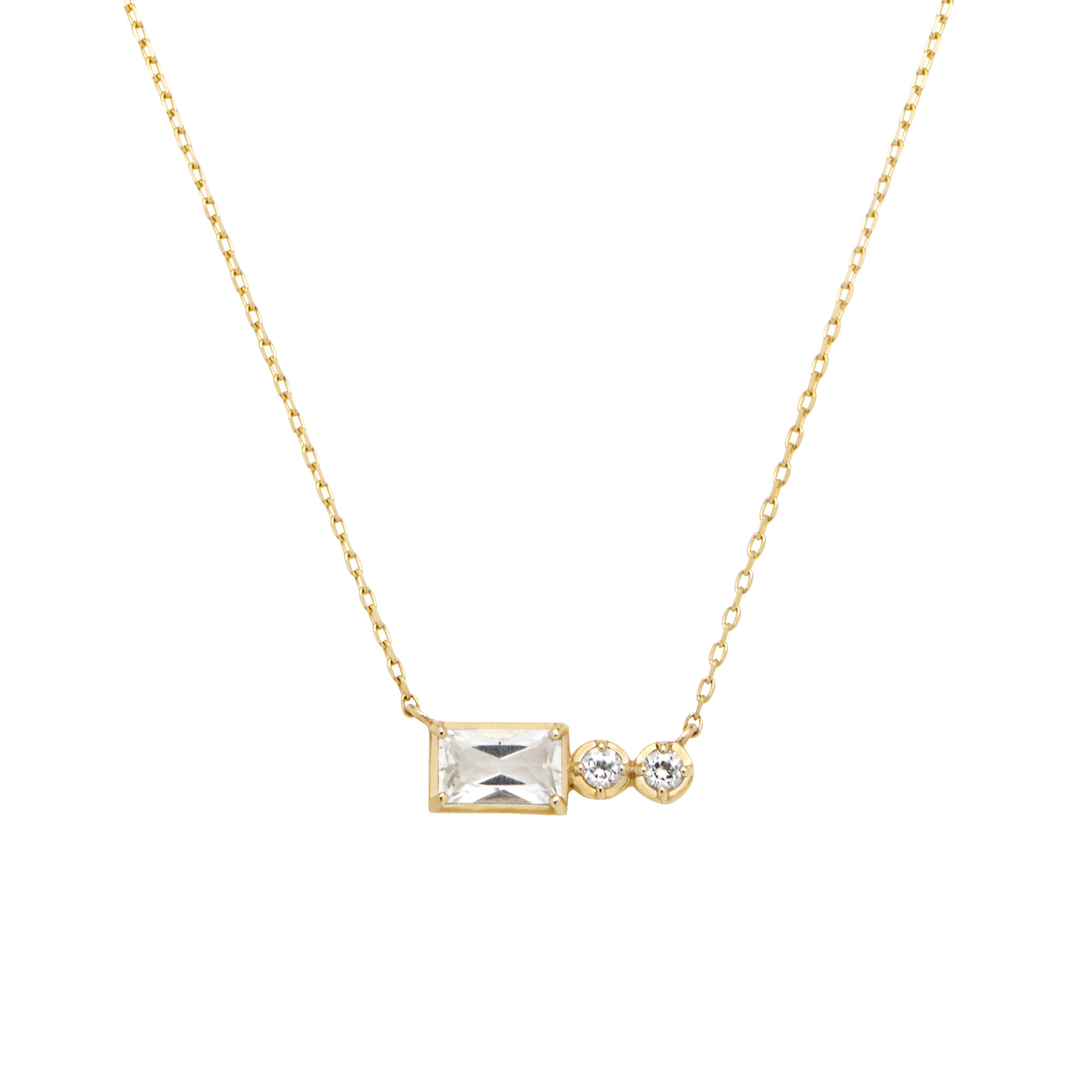 ホワイトトパーズ ネックレス