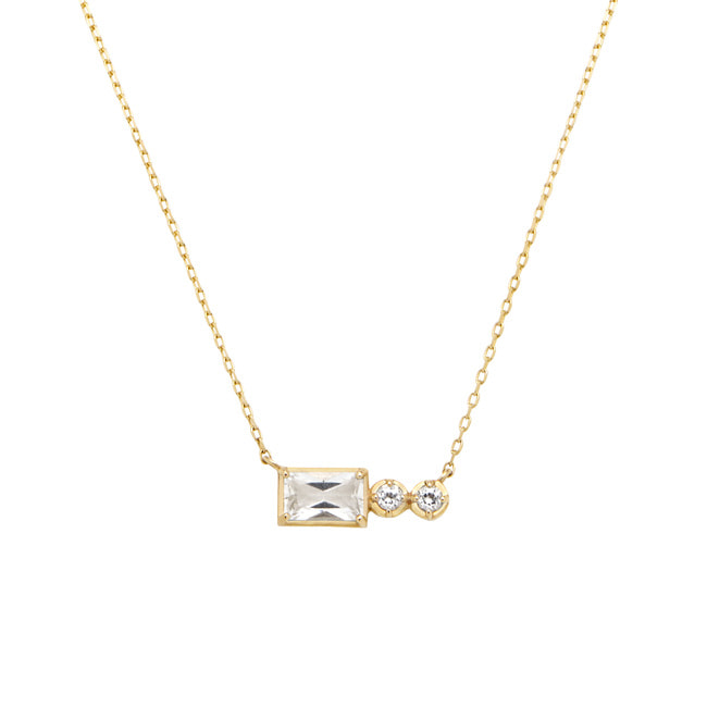 ホワイトトパーズ ネックレス