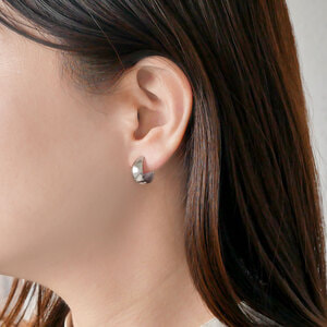 VENDOME プラチナ　フープ　ピアス 8mm プラチナ フープピアス（大）（ピアス（両耳用））｜VENDOME