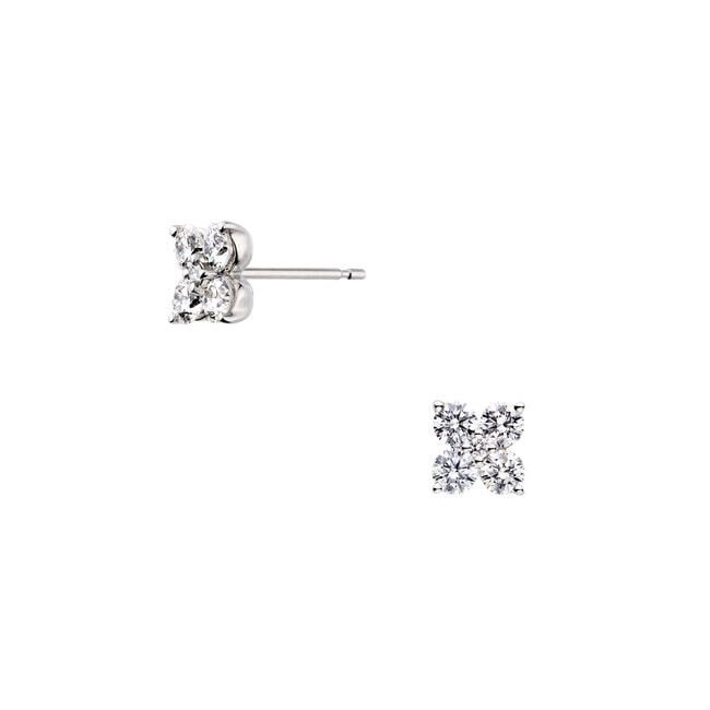 ダイヤモンド カローラ ピアス