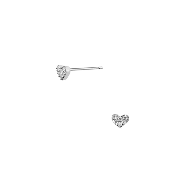 ダイヤモンド ハート ピアス