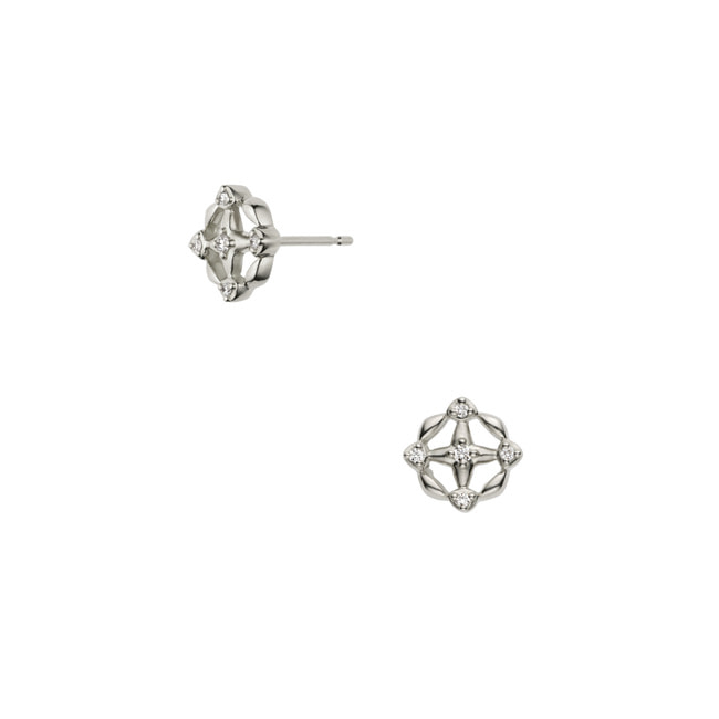 [プラチナ・ウーマン] ダイヤモンド ピアス 