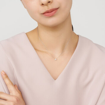 Vendome Aoyama ダイヤモンド オープンハート ネックレス GJAN050040DI ダイヤモンド ネックレス｜ネックレス｜ヴイエー