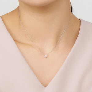 ヴァンドーム青山 キャトル ダイヤモンド ネックレス プラチナ 一粒 プラチナ ダイヤモンドキャトルネックレス（ネックレス