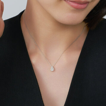 APVN180543DI ドロップ オブ ガーランド ネックレス 0.24ct