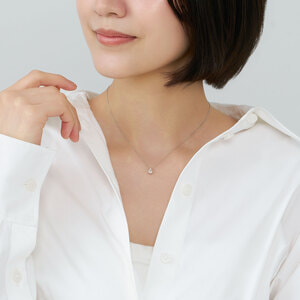APVN180740DI ドロップ オブ ガーランド ネックレス 0.10ct