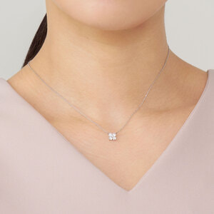 ma.macaron ネックレス APVN184345DI ダイヤモンド カローラ ネックレス 0.42ct