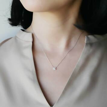 ダイヤモンド カローラ ネックレス 0.20ct（APVN184845DI
