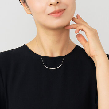 プラチナ製 ダイヤ 0,30ct リュールネックレス プラチナ ダイヤモンド リュール ネックレス | Vendome Aoyama