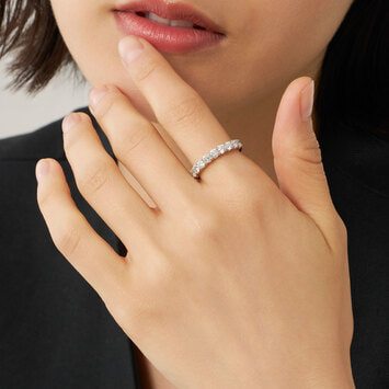 APVR0323__DI 【お取寄せ商品】ハーフエタニティ リング 0.90ct