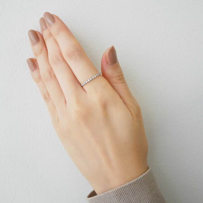 ハーフエタニティ リング 0.11ct