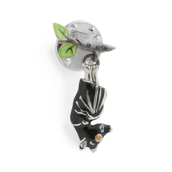 Yoko Yamamoto コラボ コウモリ ピンブローチ