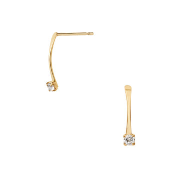 ホワイトトパーズ ピアス