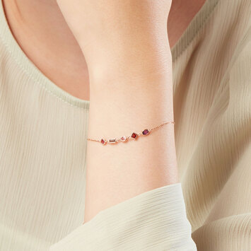 ユニドロブレスレット　ピンク系 ユニドロブレスレットピンク系