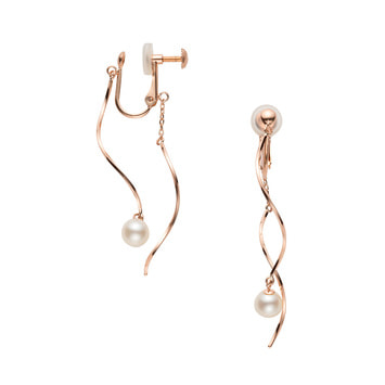 淡水パール イヤリング