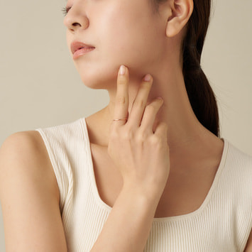 ピンクゴールド リング