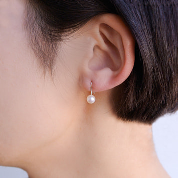 淡水パール　18K ピアス 存在感あり！ 淡水パール ピアス（GJBA0188__PF）｜ピアス｜ヴイエー ヴァン