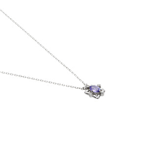 【28-02】タンザナイト　ダイヤモンド　ネックレス　1.16ctD0.15ct 28-02】タンザナイト ダイヤモンド ネックレス 1.16ctD0.15ct